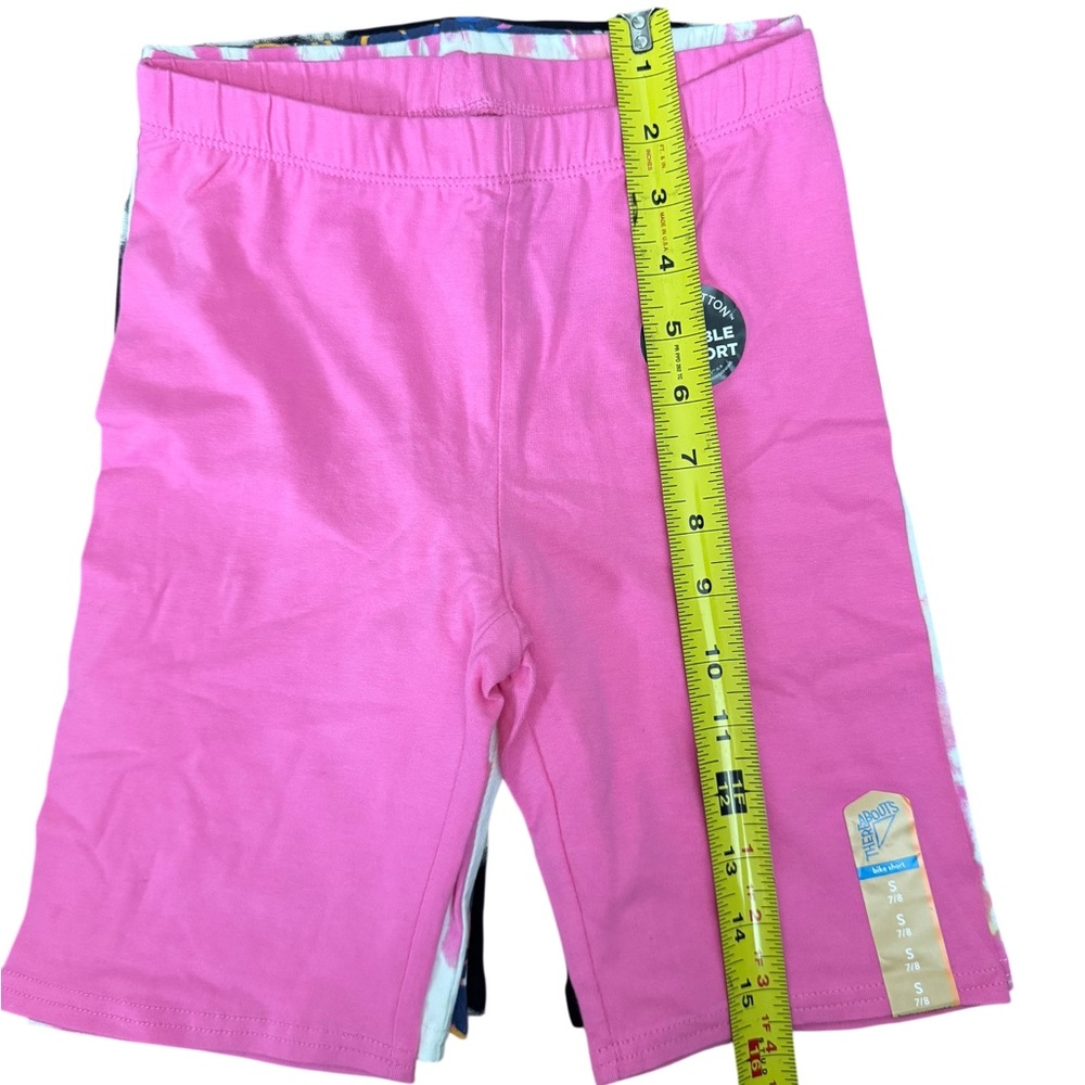 NEW thereabouts Girls' Biker Shorts Bundle Size Small Pink Tye Dye Black - Picture 11 of 12
